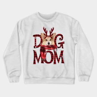 Corgi Mom Christmas Dog Mom Dog Lovers Crewneck Sweatshirt